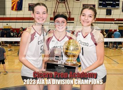 Thumbnail 1 in St. David vs Cicero Prep Academy (AIA 1A Final - Awards) photogallery.