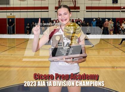 Thumbnail 3 in St. David vs Cicero Prep Academy (AIA 1A Final - Awards) photogallery.