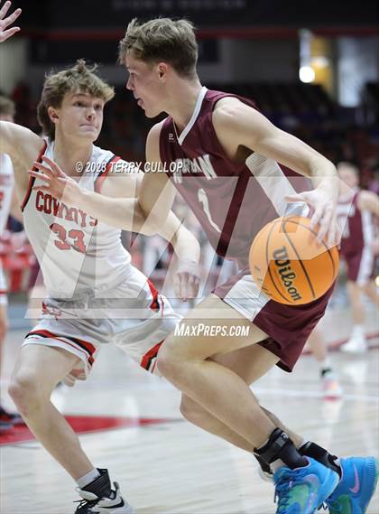 Thumbnail 3 in Morgan vs. Grantsville (UHSAA 3A Quarterfinal) photogallery.