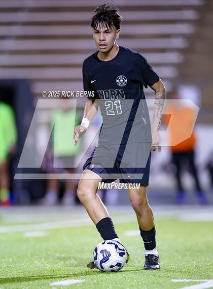 Thumbnail 2 in Grand Oaks vs Mesquite Horn (UIL 6A D2 Soccer Regional Semifinal) photogallery.