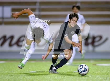 Thumbnail 1 in Grand Oaks vs Mesquite Horn (UIL 6A D2 Soccer Regional Semifinal) photogallery.