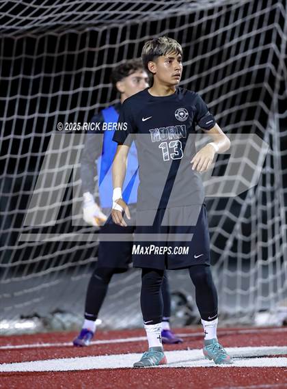 Thumbnail 3 in Grand Oaks vs Mesquite Horn (UIL 6A D2 Soccer Regional Semifinal) photogallery.