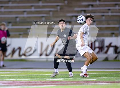 Thumbnail 3 in Grand Oaks vs Mesquite Horn (UIL 6A D2 Soccer Regional Semifinal) photogallery.