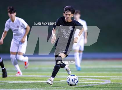 Thumbnail 3 in Grand Oaks vs Mesquite Horn (UIL 6A D2 Soccer Regional Semifinal) photogallery.