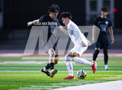 Thumbnail 3 in Grand Oaks vs Mesquite Horn (UIL 6A D2 Soccer Regional Semifinal) photogallery.