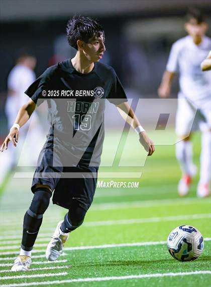 Thumbnail 3 in Grand Oaks vs Mesquite Horn (UIL 6A D2 Soccer Regional Semifinal) photogallery.