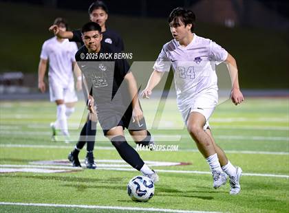 Thumbnail 3 in Grand Oaks vs Mesquite Horn (UIL 6A D2 Soccer Regional Semifinal) photogallery.