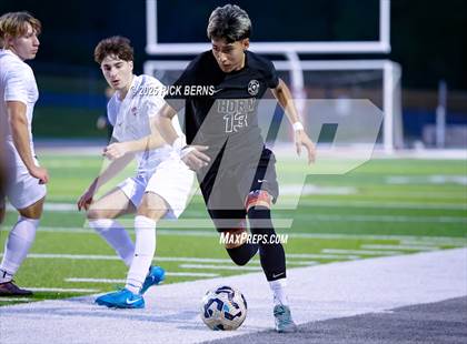 Thumbnail 3 in Grand Oaks vs Mesquite Horn (UIL 6A D2 Soccer Regional Semifinal) photogallery.