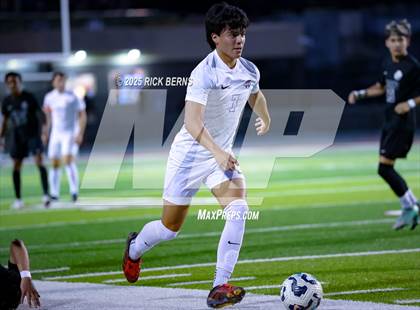Thumbnail 1 in Grand Oaks vs Mesquite Horn (UIL 6A D2 Soccer Regional Semifinal) photogallery.