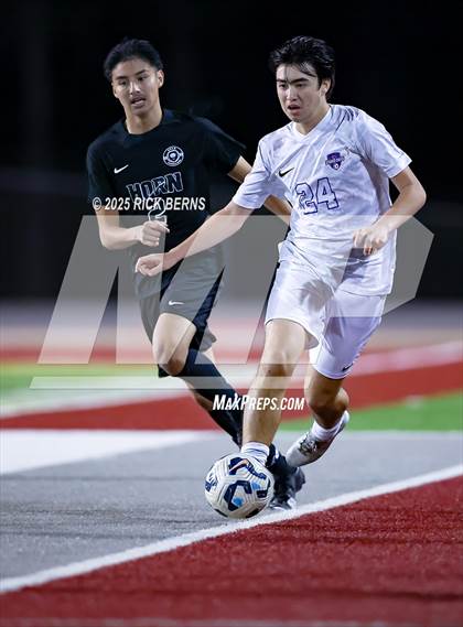 Thumbnail 2 in Grand Oaks vs Mesquite Horn (UIL 6A D2 Soccer Regional Semifinal) photogallery.