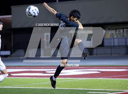 Thumbnail 1 in Grand Oaks vs Mesquite Horn (UIL 6A D2 Soccer Regional Semifinal) photogallery.