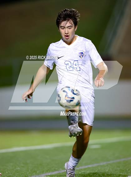 Thumbnail 1 in Grand Oaks vs Mesquite Horn (UIL 6A D2 Soccer Regional Semifinal) photogallery.