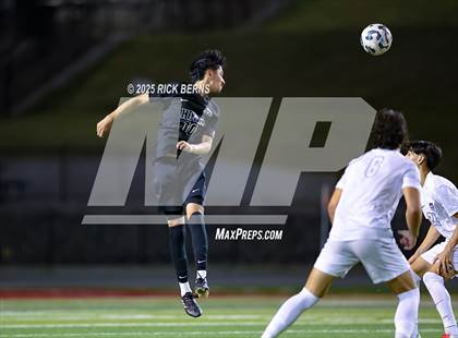 Thumbnail 1 in Grand Oaks vs Mesquite Horn (UIL 6A D2 Soccer Regional Semifinal) photogallery.