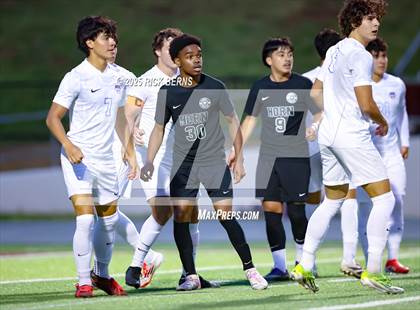 Thumbnail 2 in Grand Oaks vs Mesquite Horn (UIL 6A D2 Soccer Regional Semifinal) photogallery.