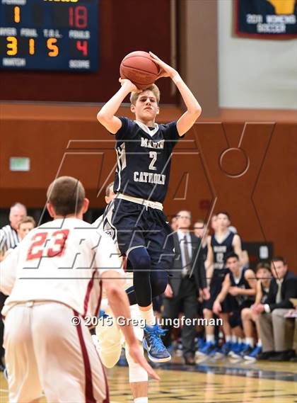 Thumbnail 2 in Marin Catholic vs. Cardinal Newman (CIF NCS D4 Final) photogallery.