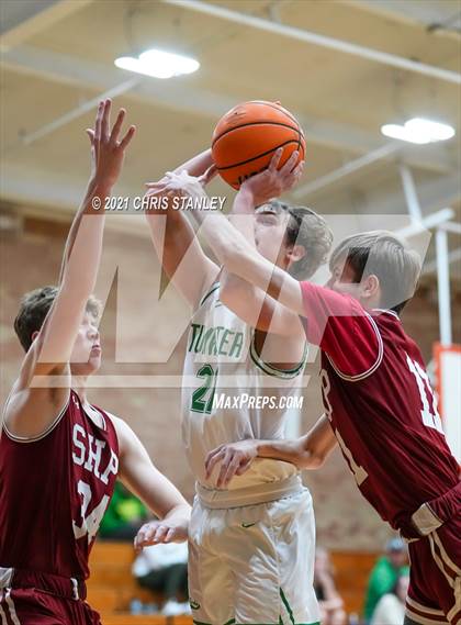 Thumbnail 1 in Sacred Heart Prep vs. Tumwater (Cactus Jam Tournament) photogallery.