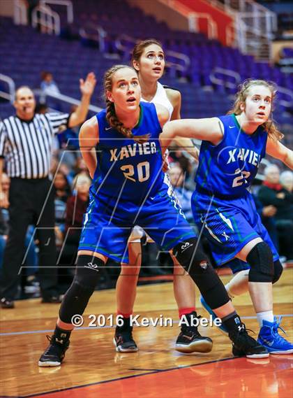 Thumbnail 1 in Xavier College Prep vs Boulder Creek (Hoopin' it Up at the Arena) photogallery.