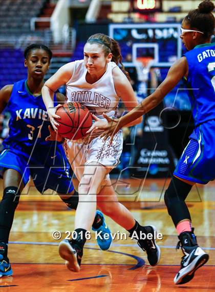 Thumbnail 2 in Xavier College Prep vs Boulder Creek (Hoopin' it Up at the Arena) photogallery.