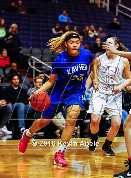 Thumbnail 3 in Xavier College Prep vs Boulder Creek (Hoopin' it Up at the Arena) photogallery.