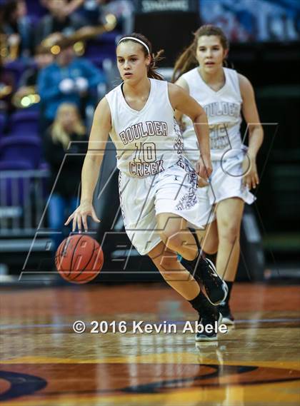 Thumbnail 1 in Xavier College Prep vs Boulder Creek (Hoopin' it Up at the Arena) photogallery.