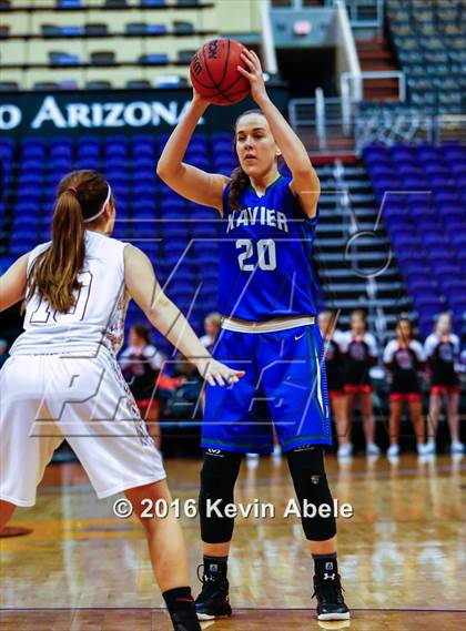 Thumbnail 3 in Xavier College Prep vs Boulder Creek (Hoopin' it Up at the Arena) photogallery.