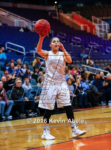 Thumbnail 3 in Xavier College Prep vs Boulder Creek (Hoopin' it Up at the Arena) photogallery.