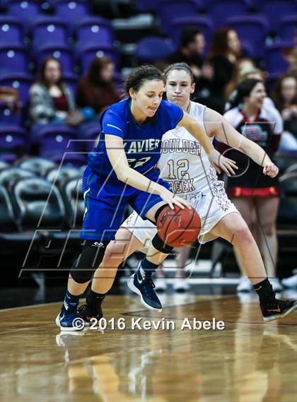 Thumbnail 2 in Xavier College Prep vs Boulder Creek (Hoopin' it Up at the Arena) photogallery.