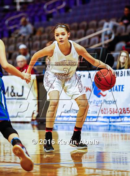 Thumbnail 1 in Xavier College Prep vs Boulder Creek (Hoopin' it Up at the Arena) photogallery.