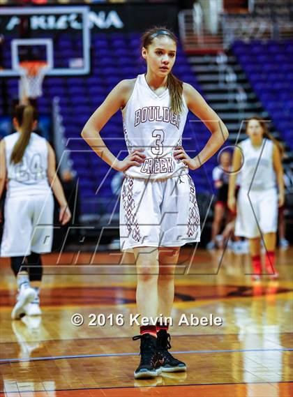 Thumbnail 2 in Xavier College Prep vs Boulder Creek (Hoopin' it Up at the Arena) photogallery.
