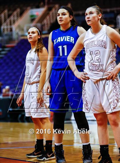 Thumbnail 2 in Xavier College Prep vs Boulder Creek (Hoopin' it Up at the Arena) photogallery.