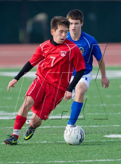 Thumbnail 3 in MacArthur [Douglas] vs Bel Air (NISD Boys Soccer Showcase) photogallery.