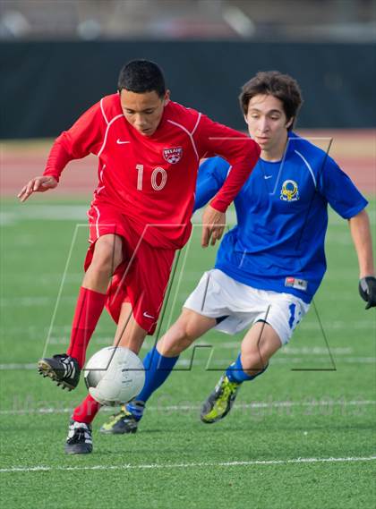 Thumbnail 2 in MacArthur [Douglas] vs Bel Air (NISD Boys Soccer Showcase) photogallery.