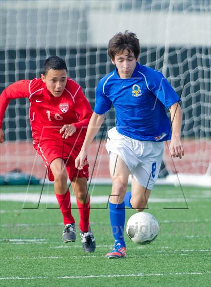 Thumbnail 1 in MacArthur [Douglas] vs Bel Air (NISD Boys Soccer Showcase) photogallery.