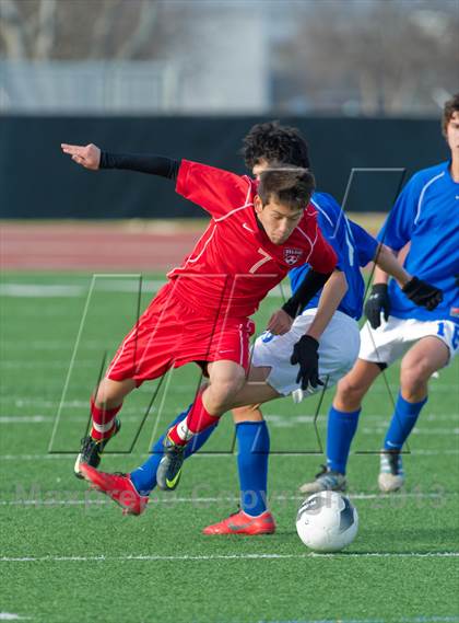 Thumbnail 3 in MacArthur [Douglas] vs Bel Air (NISD Boys Soccer Showcase) photogallery.
