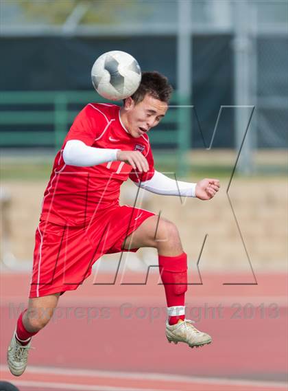 Thumbnail 1 in MacArthur [Douglas] vs Bel Air (NISD Boys Soccer Showcase) photogallery.