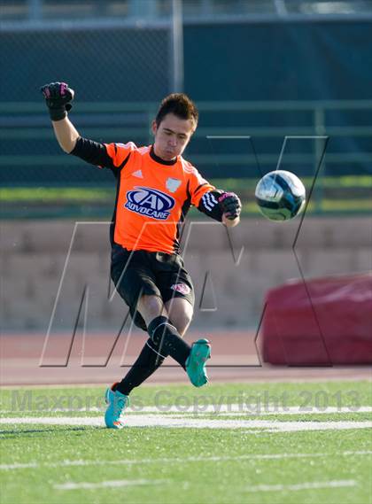 Thumbnail 3 in MacArthur [Douglas] vs Bel Air (NISD Boys Soccer Showcase) photogallery.