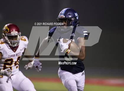 Thumbnail 3 in Clovis West @ Bullard (CIF CS Division II Round 2 Playoff) photogallery.