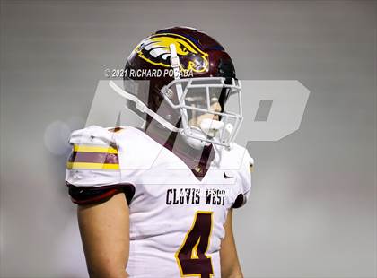 Thumbnail 2 in Clovis West @ Bullard (CIF CS Division II Round 2 Playoff) photogallery.