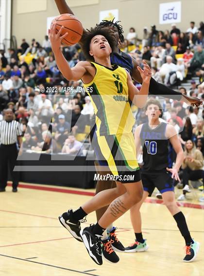 Thumbnail 2 in AZ Compass Prep vs. IMG Academy (FL) - (Hoophall West) photogallery.
