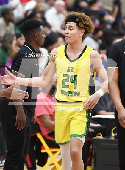 Thumbnail 2 in AZ Compass Prep vs. IMG Academy (FL) - (Hoophall West) photogallery.