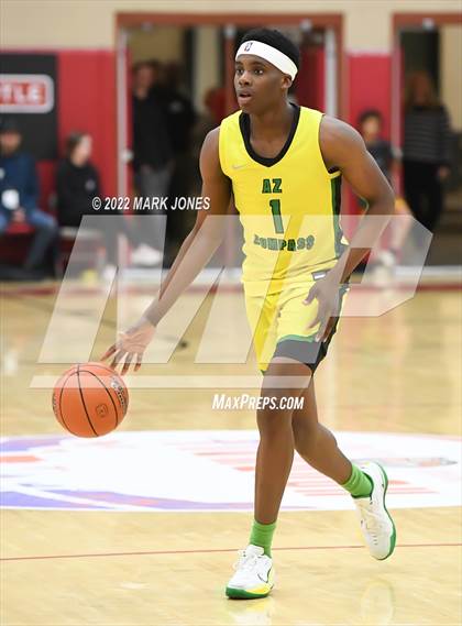 Thumbnail 2 in AZ Compass Prep vs. IMG Academy (FL) - (Hoophall West) photogallery.