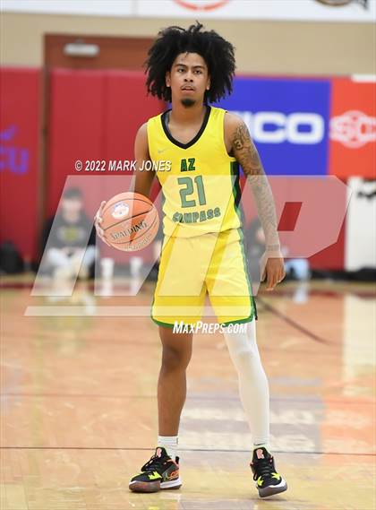 Thumbnail 2 in AZ Compass Prep vs. IMG Academy (FL) - (Hoophall West) photogallery.