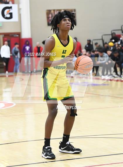 Thumbnail 2 in AZ Compass Prep vs. IMG Academy (FL) - (Hoophall West) photogallery.
