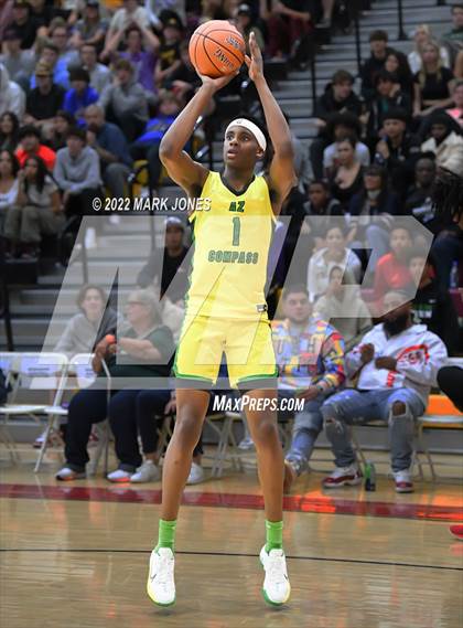 Thumbnail 1 in AZ Compass Prep vs. IMG Academy (FL) - (Hoophall West) photogallery.