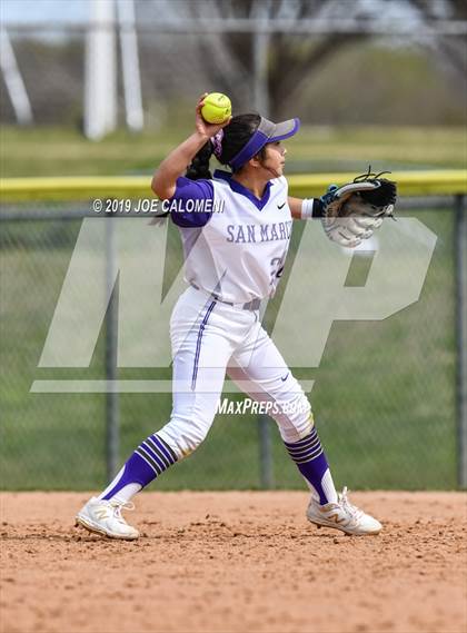 Thumbnail 1 in San Marcos vs Seguin (NEISD Softball Tournament) photogallery.