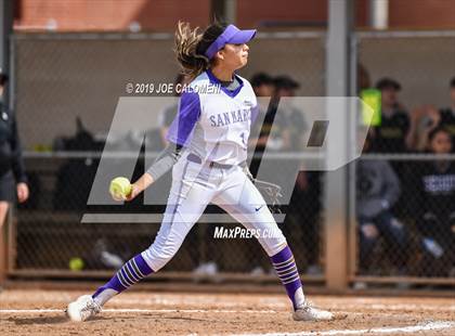 Thumbnail 1 in San Marcos vs Seguin (NEISD Softball Tournament) photogallery.