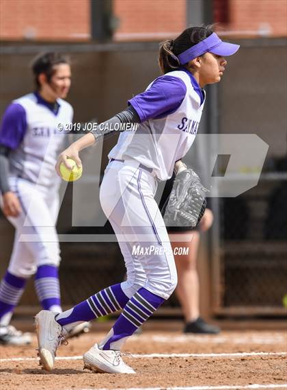 Thumbnail 3 in San Marcos vs Seguin (NEISD Softball Tournament) photogallery.