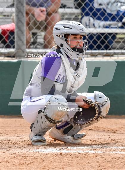 Thumbnail 1 in San Marcos vs Seguin (NEISD Softball Tournament) photogallery.