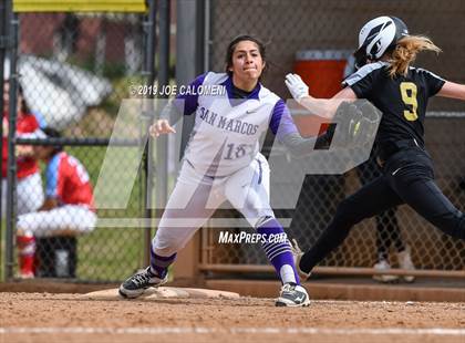 Thumbnail 1 in San Marcos vs Seguin (NEISD Softball Tournament) photogallery.