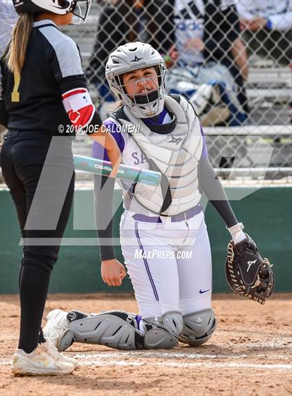 Thumbnail 2 in San Marcos vs Seguin (NEISD Softball Tournament) photogallery.